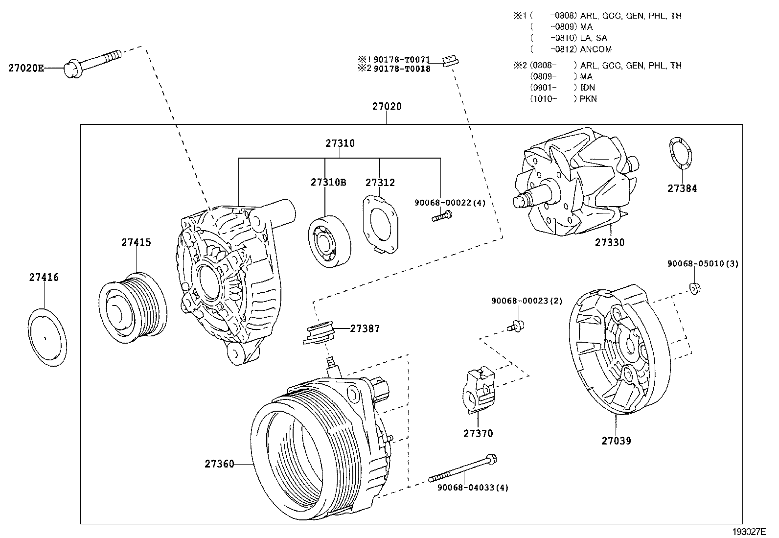 FORD 27060-0L021 - Hihnapyörä, laturi inparts.fi