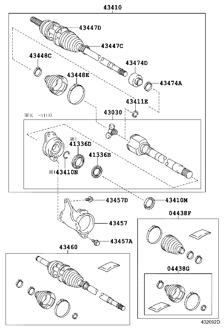 TOYOTA 4347080209 - Nivelsarja, vetoakseli inparts.fi