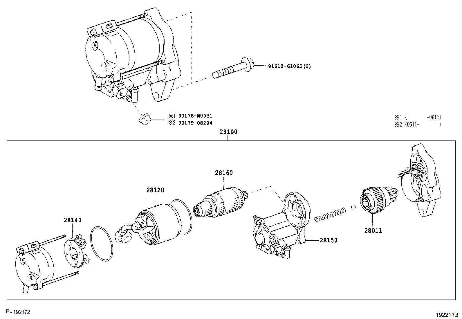 TOYOTA 28140-64130 - Käynnistinmoottorin hiilet inparts.fi