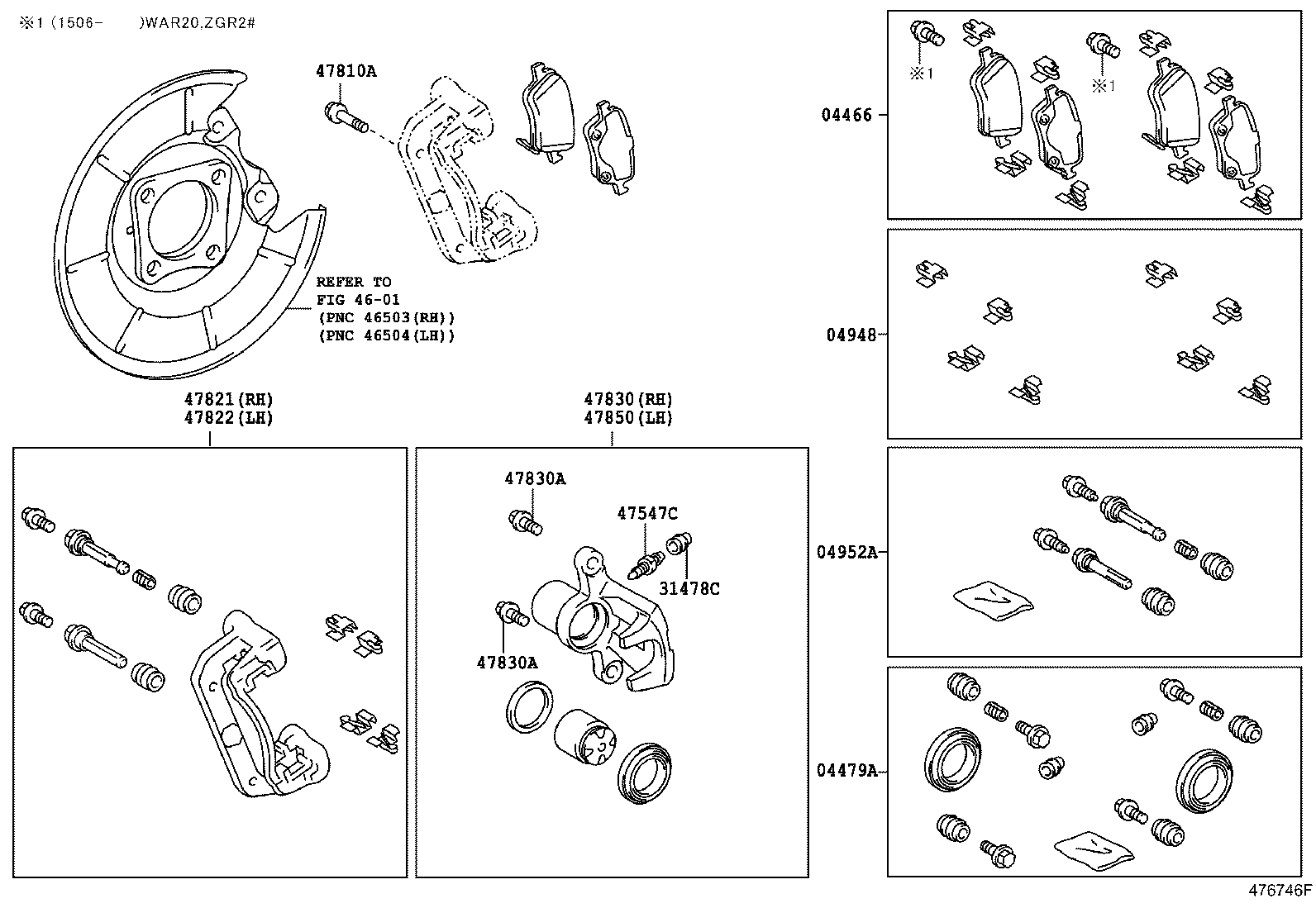 TOYOTA 04466-0F010 - Jarrupala, levyjarru inparts.fi