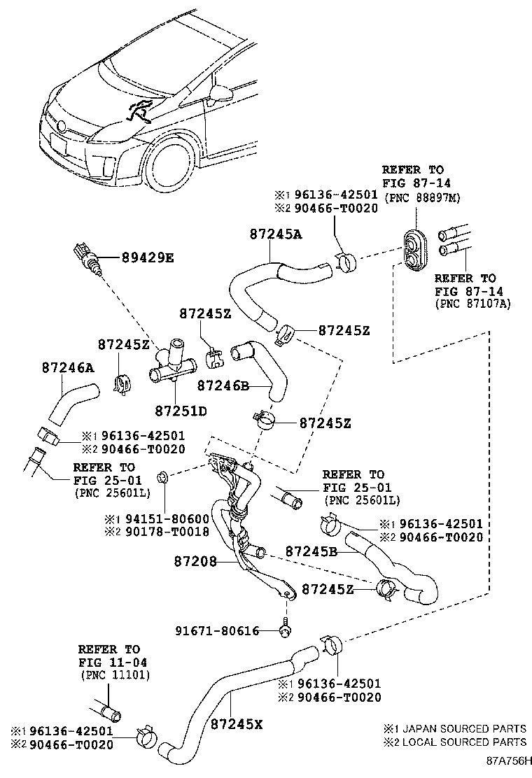 TOYOTA 89429-47010 - Tunnistin, jäähdytysnesteen lämpötila inparts.fi