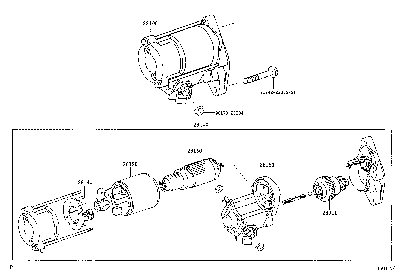 TOYOTA 2815031051 - Magneettikytkin, käynnistin inparts.fi