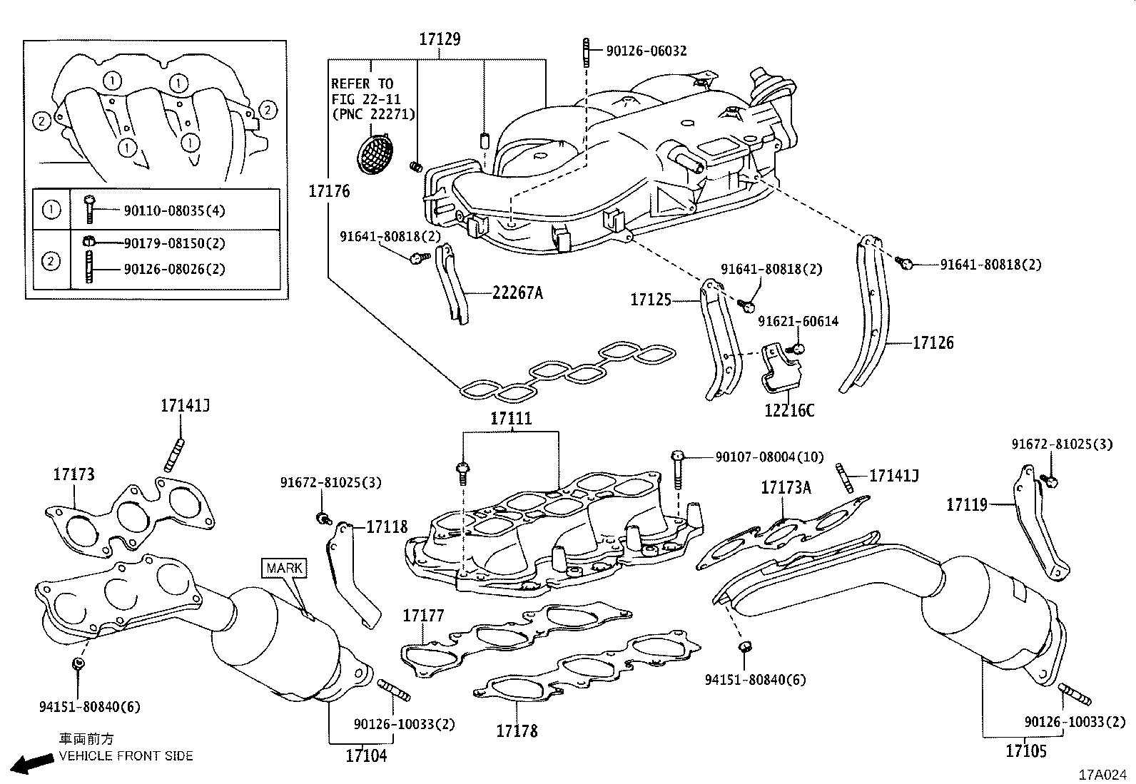 TOYOTA 17173-31010 - Tiiviste, pakosarja inparts.fi