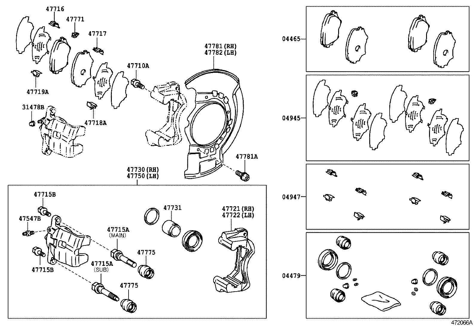 TOYOTA 0446542110 - Jarrupala, levyjarru inparts.fi