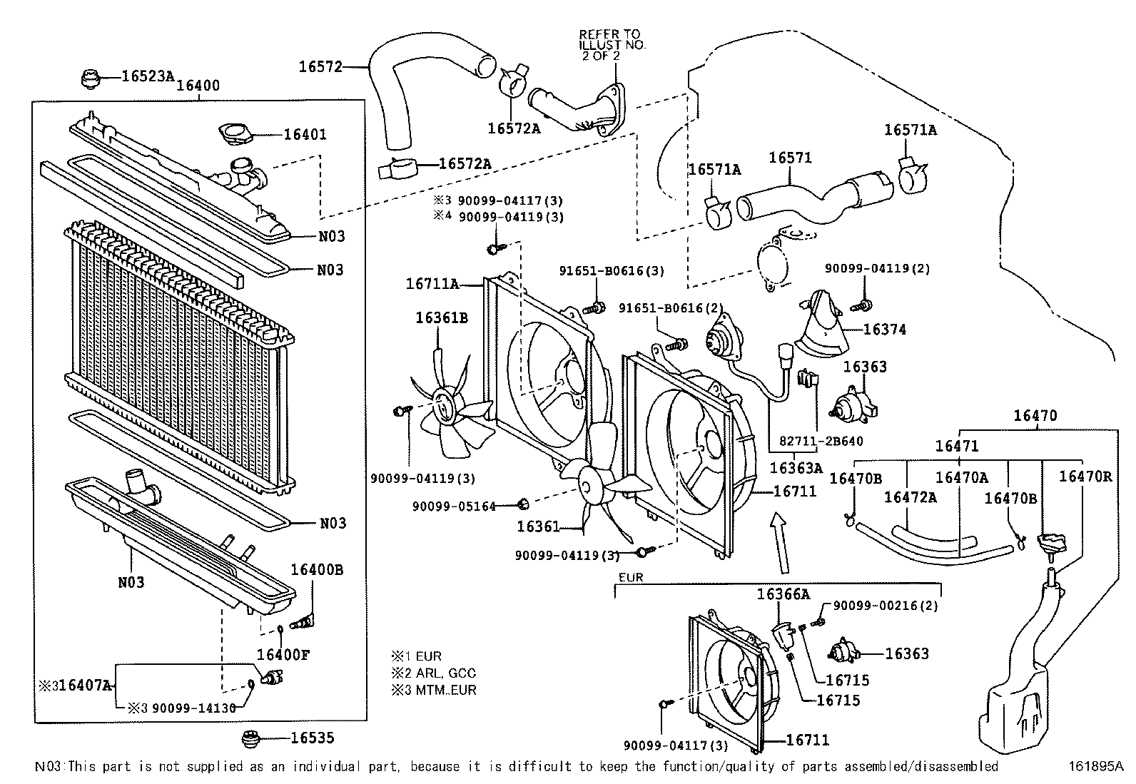 TOYOTA 164017A470 - Korkki inparts.fi