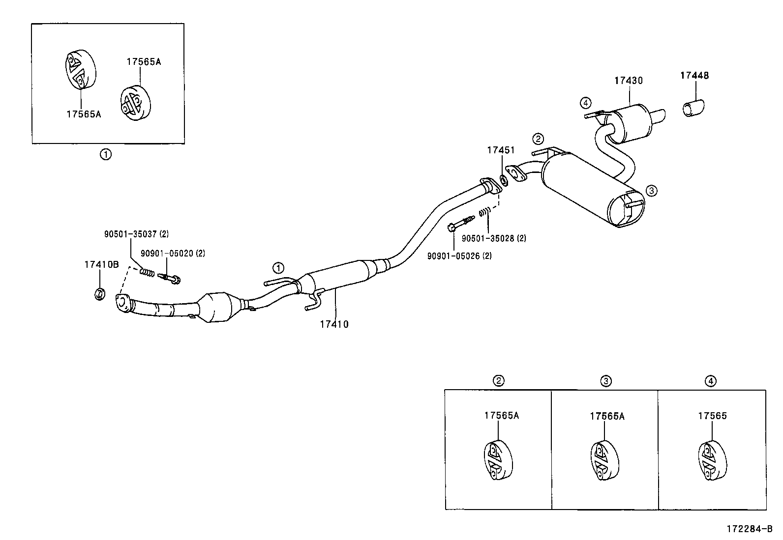 TOYOTA 1741022240 - Katalysaattori inparts.fi