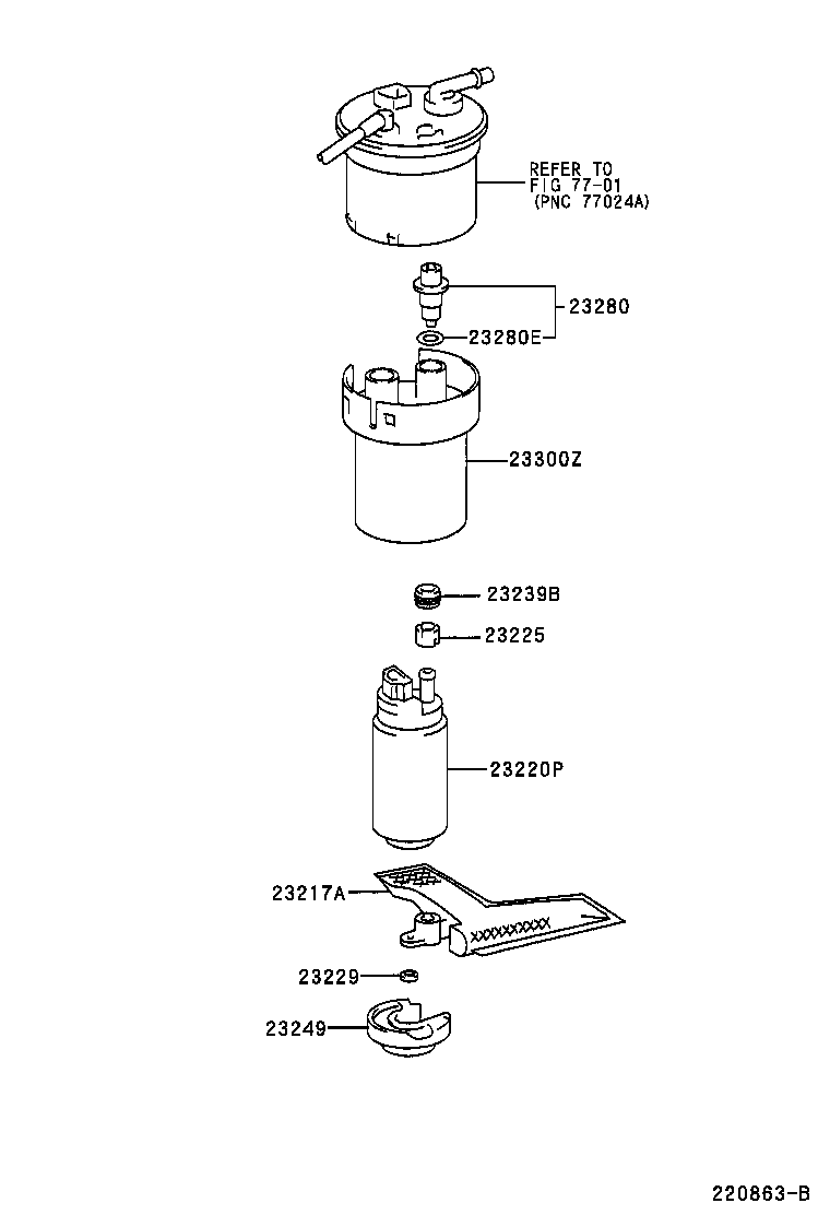 TOYOTA 23221-15030 - Polttoainepumppu inparts.fi