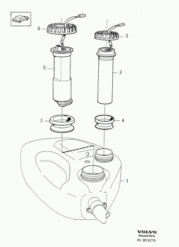 Volvo 9142957 - Polttoainepumppu inparts.fi