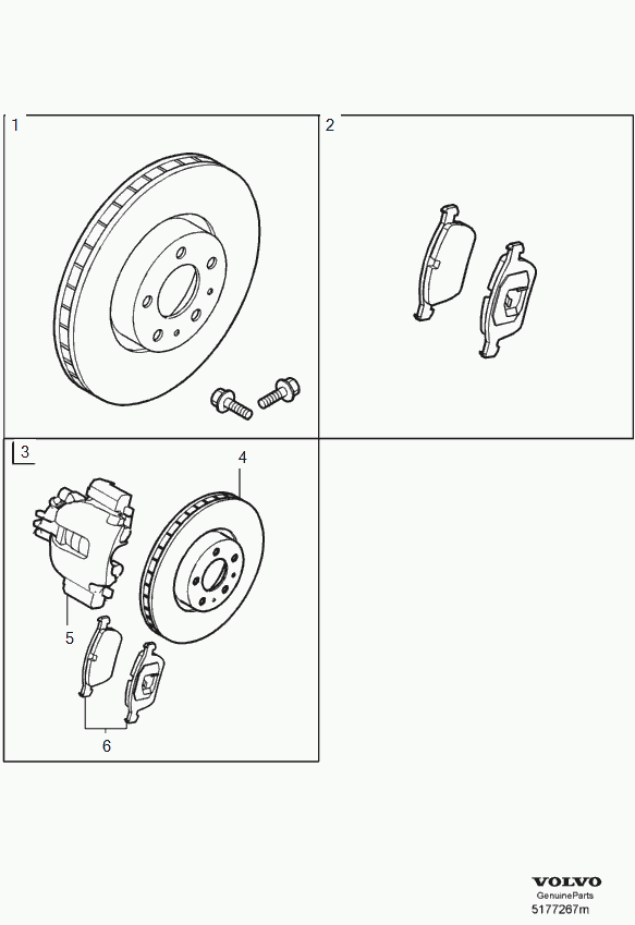 Volvo 31262706 - Jarrupalasarja, levyjarru inparts.fi