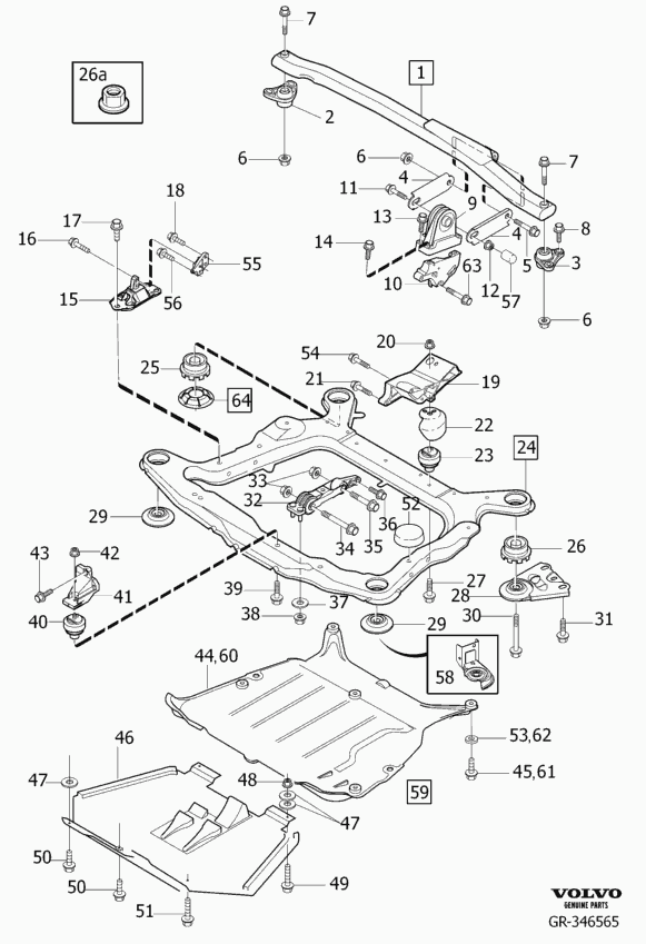 Volvo 985861 - Mutteri, pakosarja inparts.fi