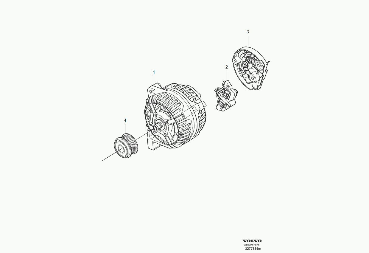 Volvo 36012358 - Laturi inparts.fi