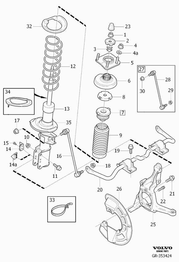 Volvo 8672087 - Pölysuojasarja, iskunvaimennin inparts.fi