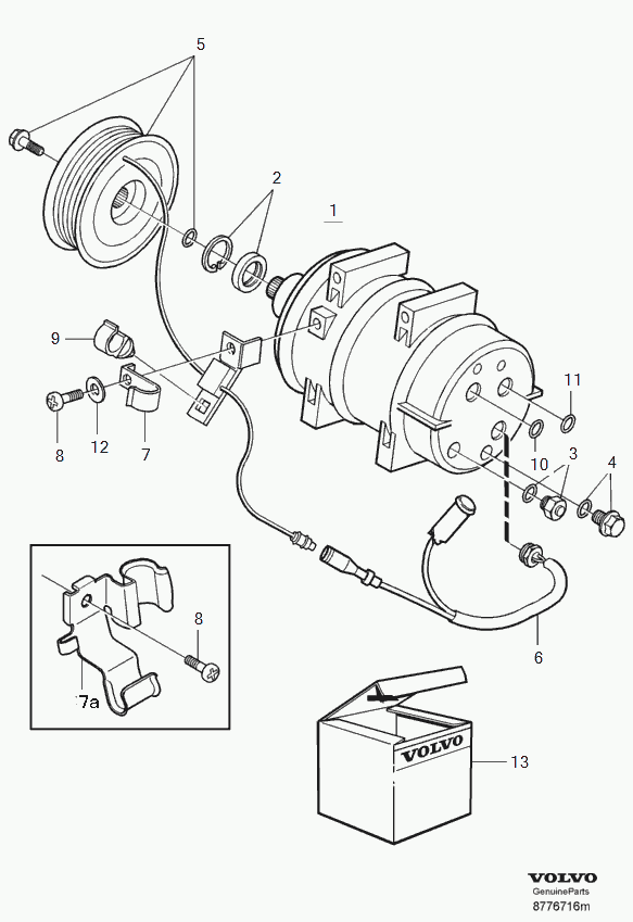 Volvo 8 602 621 - Kompressori, ilmastointilaite inparts.fi