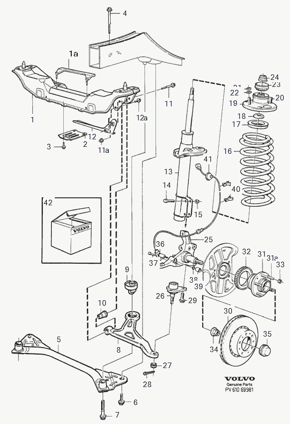 Volvo 1387188 - Jousijalan tukilaakeri inparts.fi