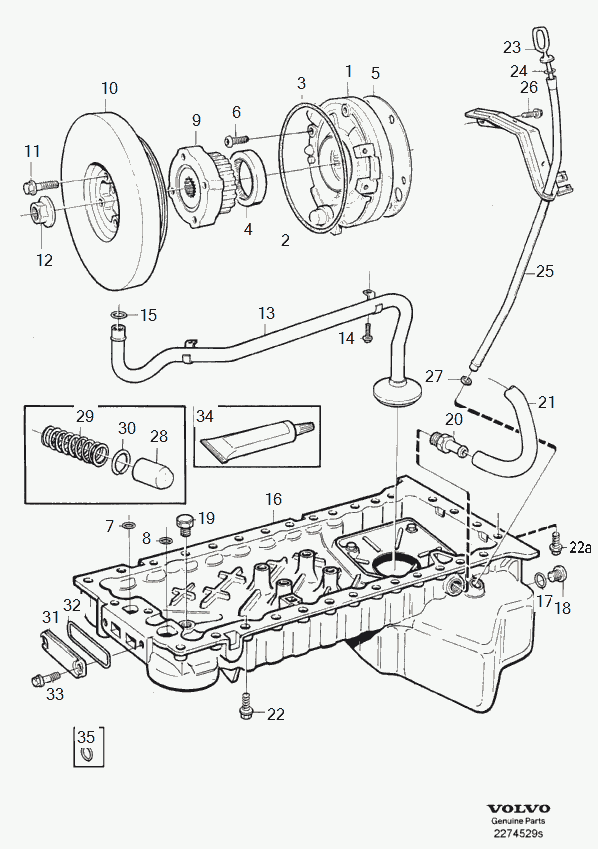 Volvo 8642559 - Tiiviste, imusarja inparts.fi