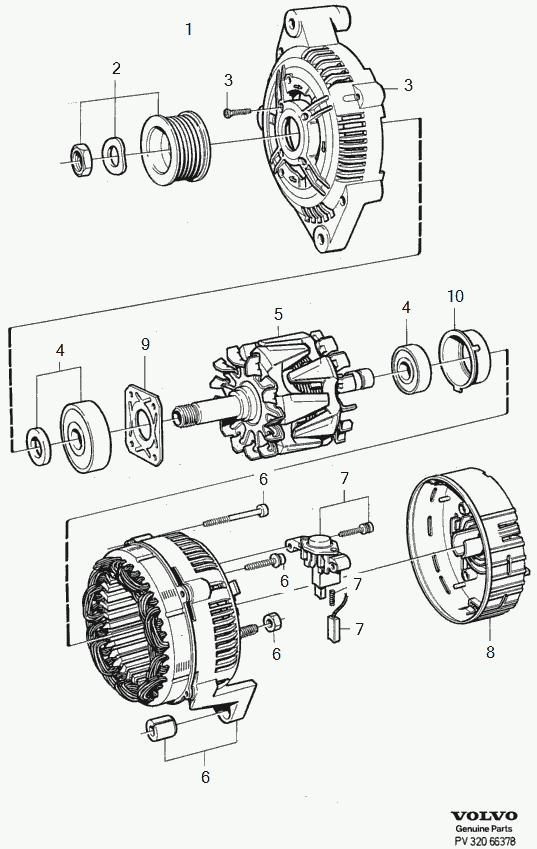 Volvo 9128979 - Voltage regulator kit inparts.fi