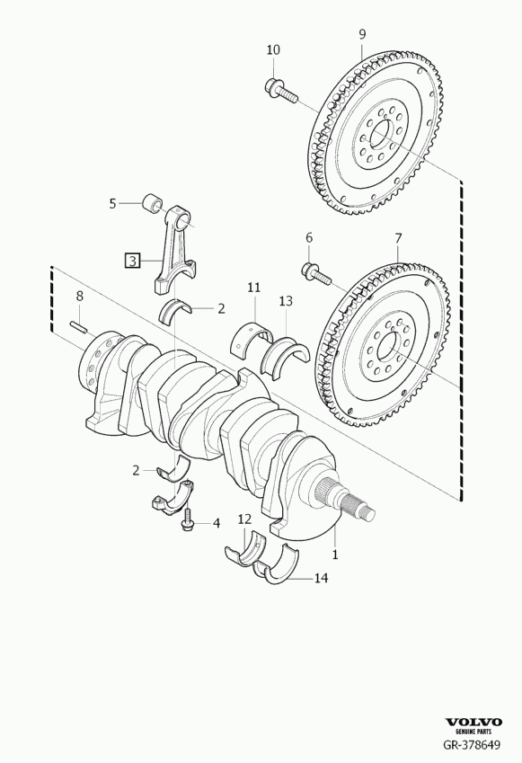 Volvo 30735771 - Vauhtipyörä inparts.fi