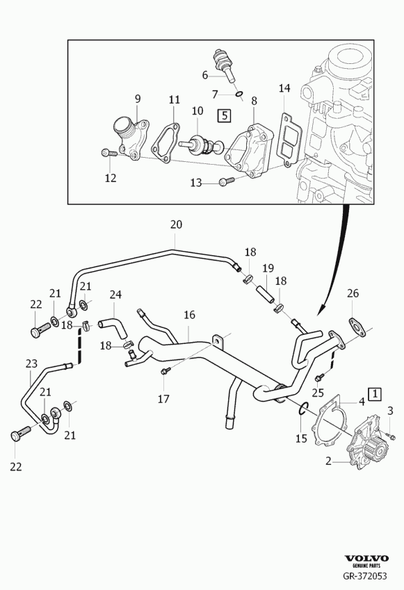 Volvo 3 129 366 8 - Vesipumppu inparts.fi