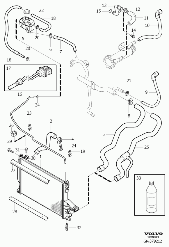 Volvo 978165 - Lasi, ajovalo inparts.fi