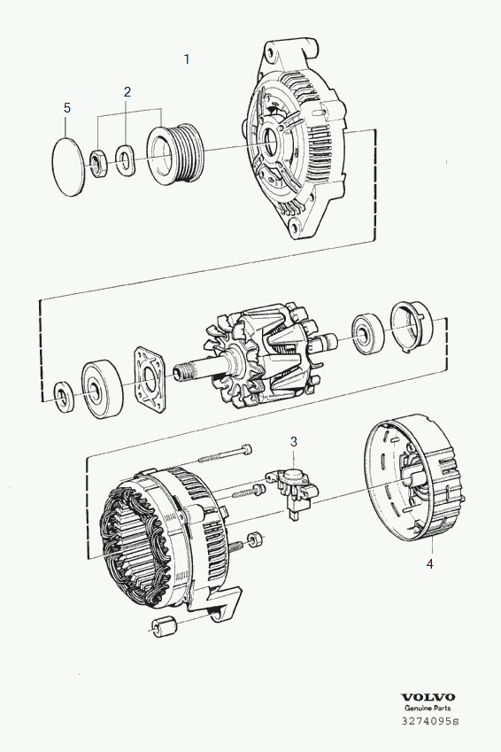 Volvo 9459077 - Laturi inparts.fi