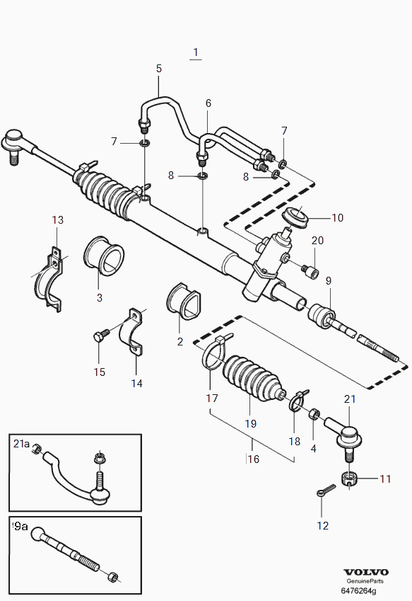 Volvo 274224 - Raidetangon pää, suora inparts.fi