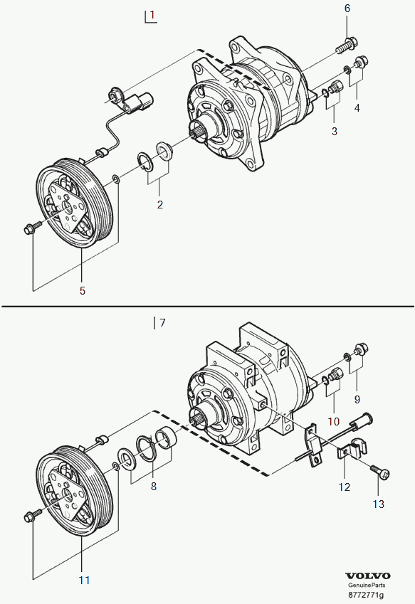 Volvo 8603127 - Kompressori, ilmastointilaite inparts.fi