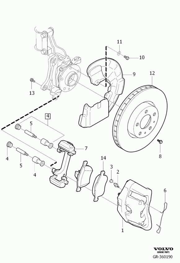 Volvo 36002410 - Jarrusatula inparts.fi