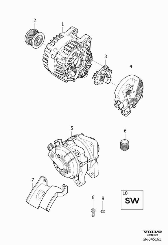 Opel 36050997 - Hihnapyörä, laturi inparts.fi