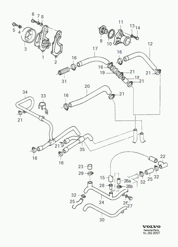 Volvo 3344616 - Termostaatti, jäähdytysneste inparts.fi