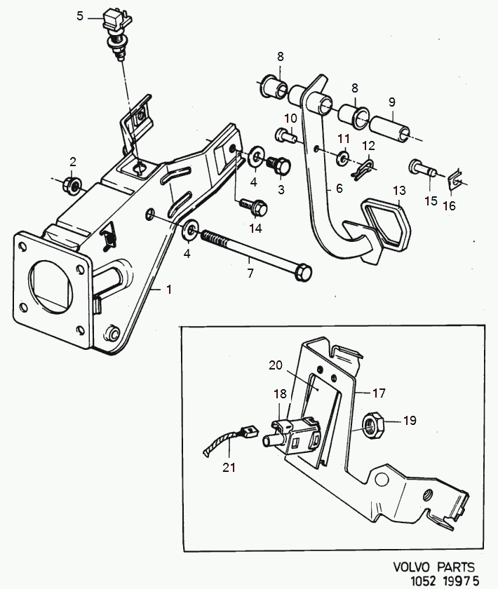 Volvo 3 412 682 - Jarruvalokatkaisin inparts.fi