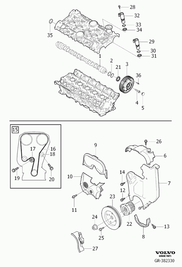 FORD 8630590 - Ohjainrulla, hammashihna inparts.fi