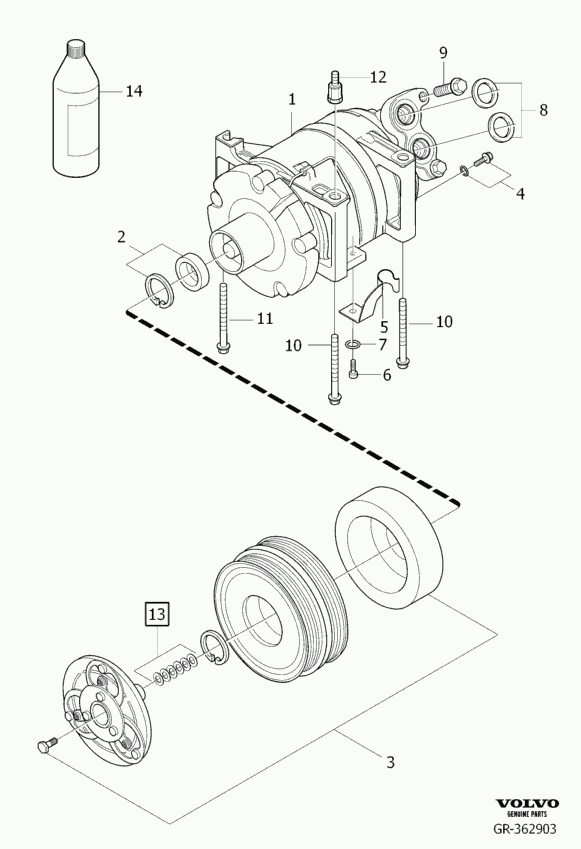 Volvo 3 600 111 8 - Kompressori, ilmastointilaite inparts.fi