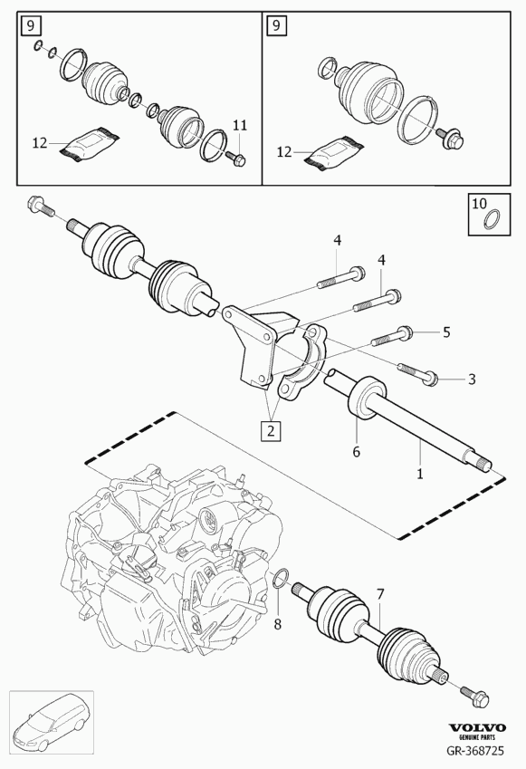 Volvo 30741287 - Pyöränlaakerisarja inparts.fi