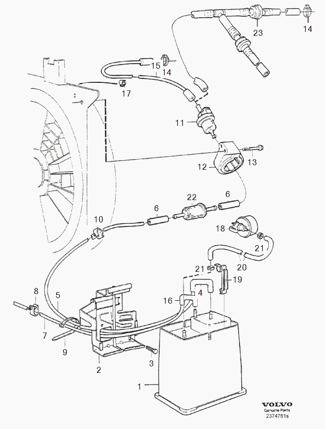 Volvo 9186744 - Polttoainesuodatin inparts.fi