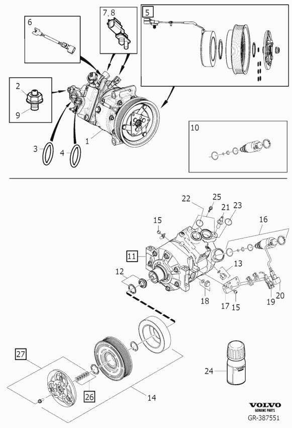 Volvo 3 600 146 2 - Kompressori, ilmastointilaite inparts.fi