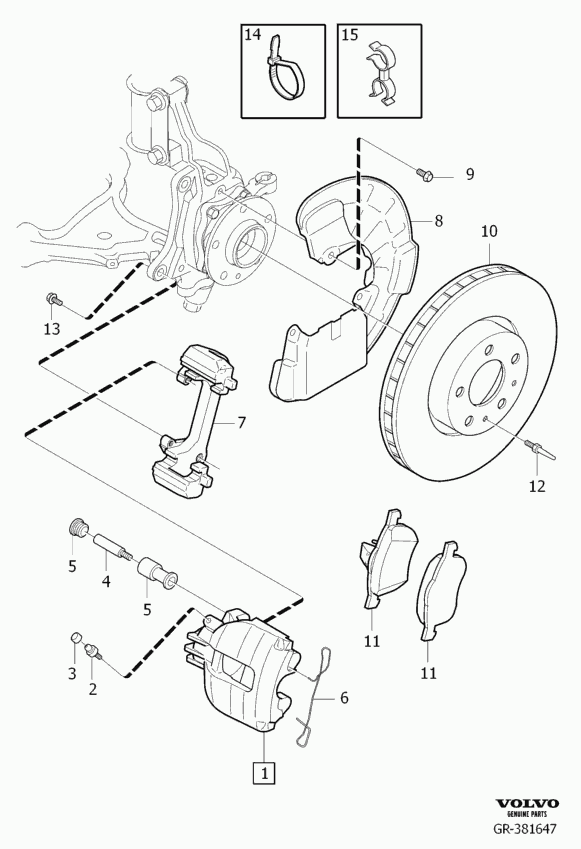 Volvo 8623864 - Tarvikesrj., jarrusatula inparts.fi