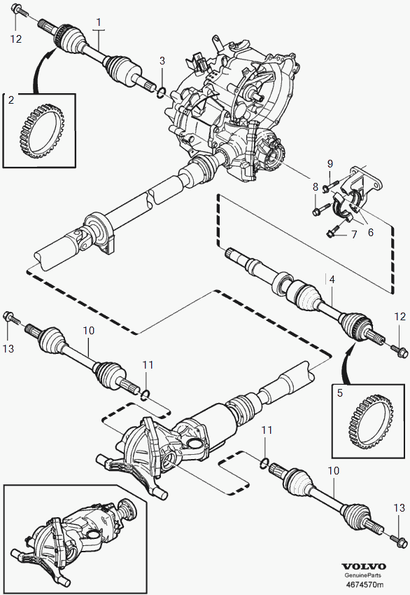 Volvo 8251783 - Vetoakseli inparts.fi