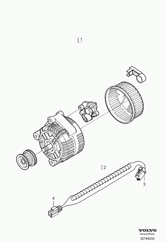 Volvo 36050264 - Laturi inparts.fi