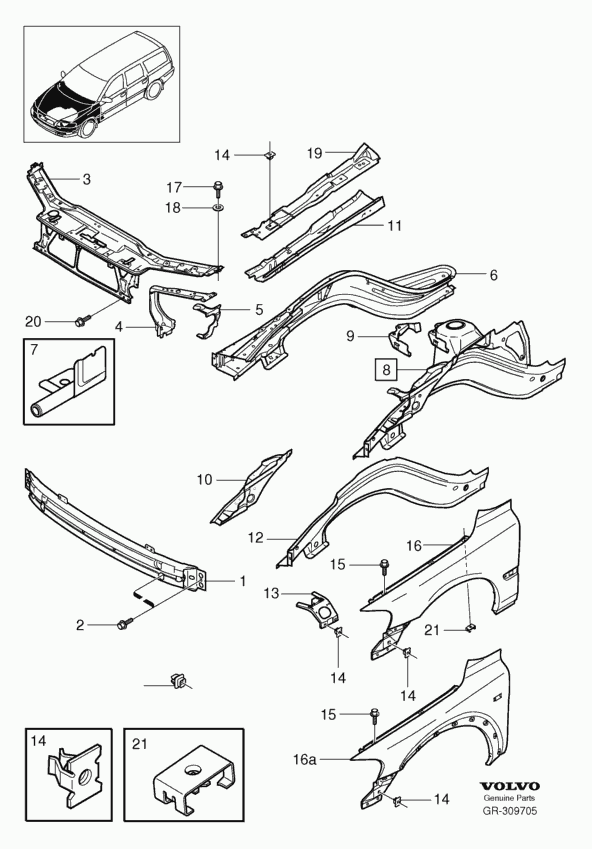 Volvo 8625147 - Jousijalan tukilaakeri inparts.fi