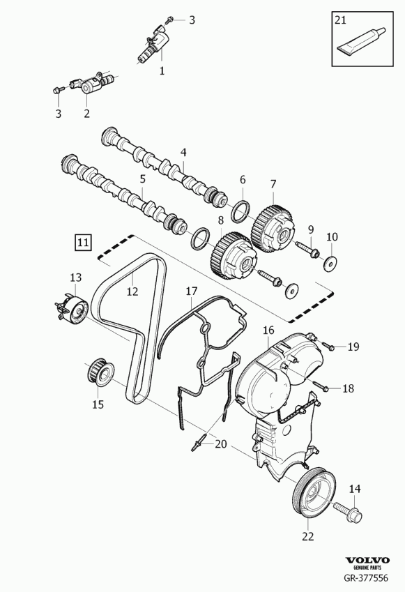 Volvo 31330784 - Hammashihnasarja inparts.fi