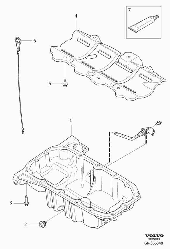 Volvo 30 711 617 - Kierretulppa, öljypohja inparts.fi