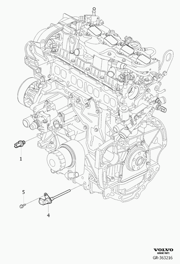 Volvo 30757396 - Tunnistin, öljynpaine inparts.fi