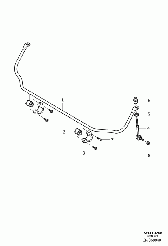 FORD 30736948 - Tanko, kallistuksenvaimennin inparts.fi