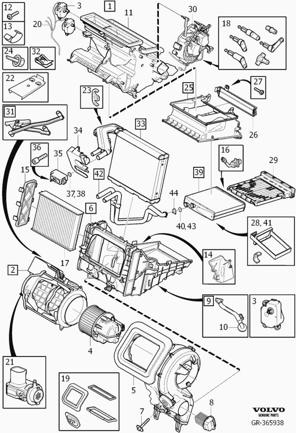 Volvo 3 129 151 6 - Sisätilapuhallin inparts.fi