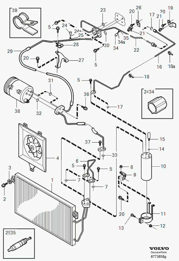 Volvo 30621526 - Kuivain, ilmastointilaite inparts.fi