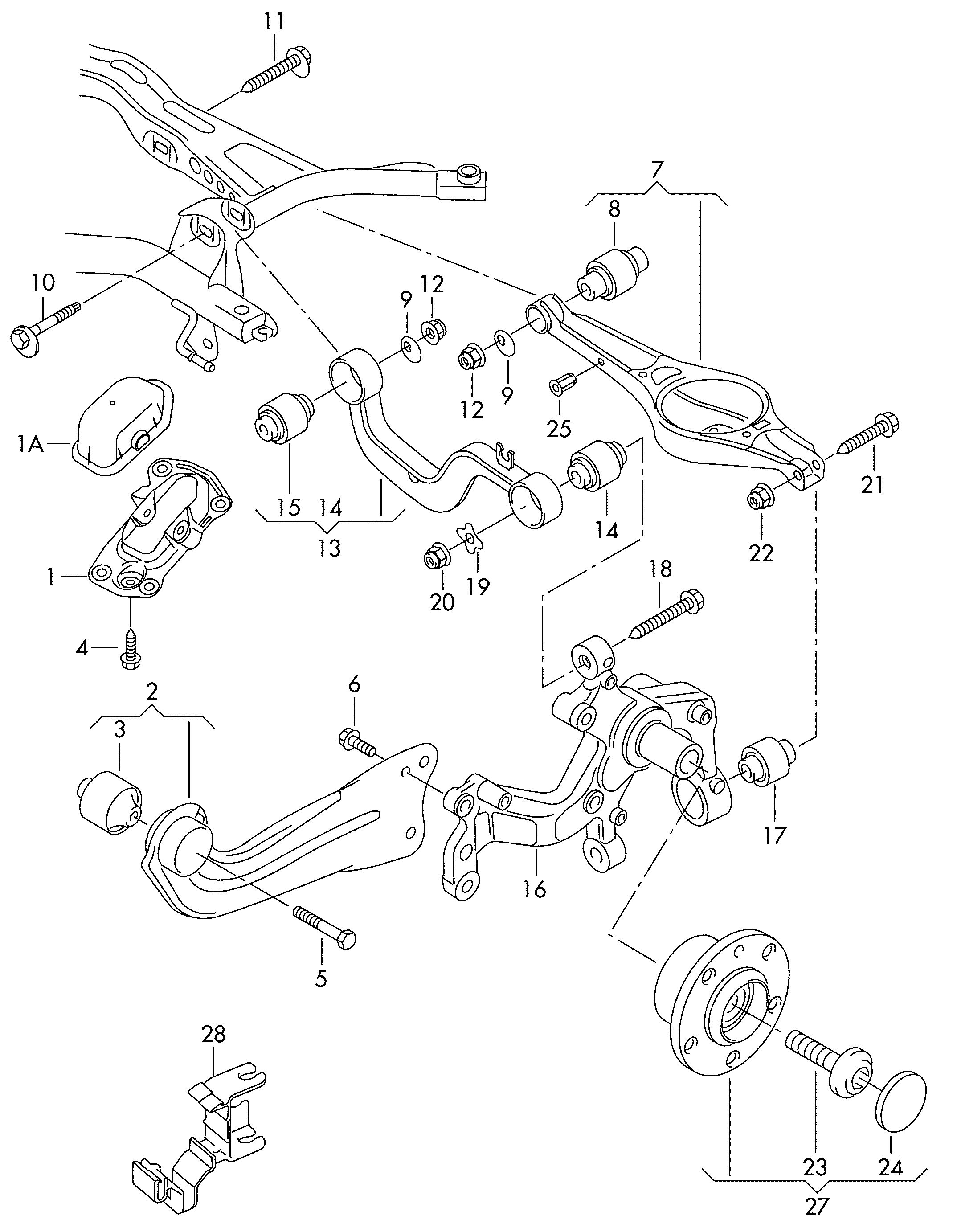 Seat 1K0 505 323 N - Tukivarsi, pyöräntuenta inparts.fi