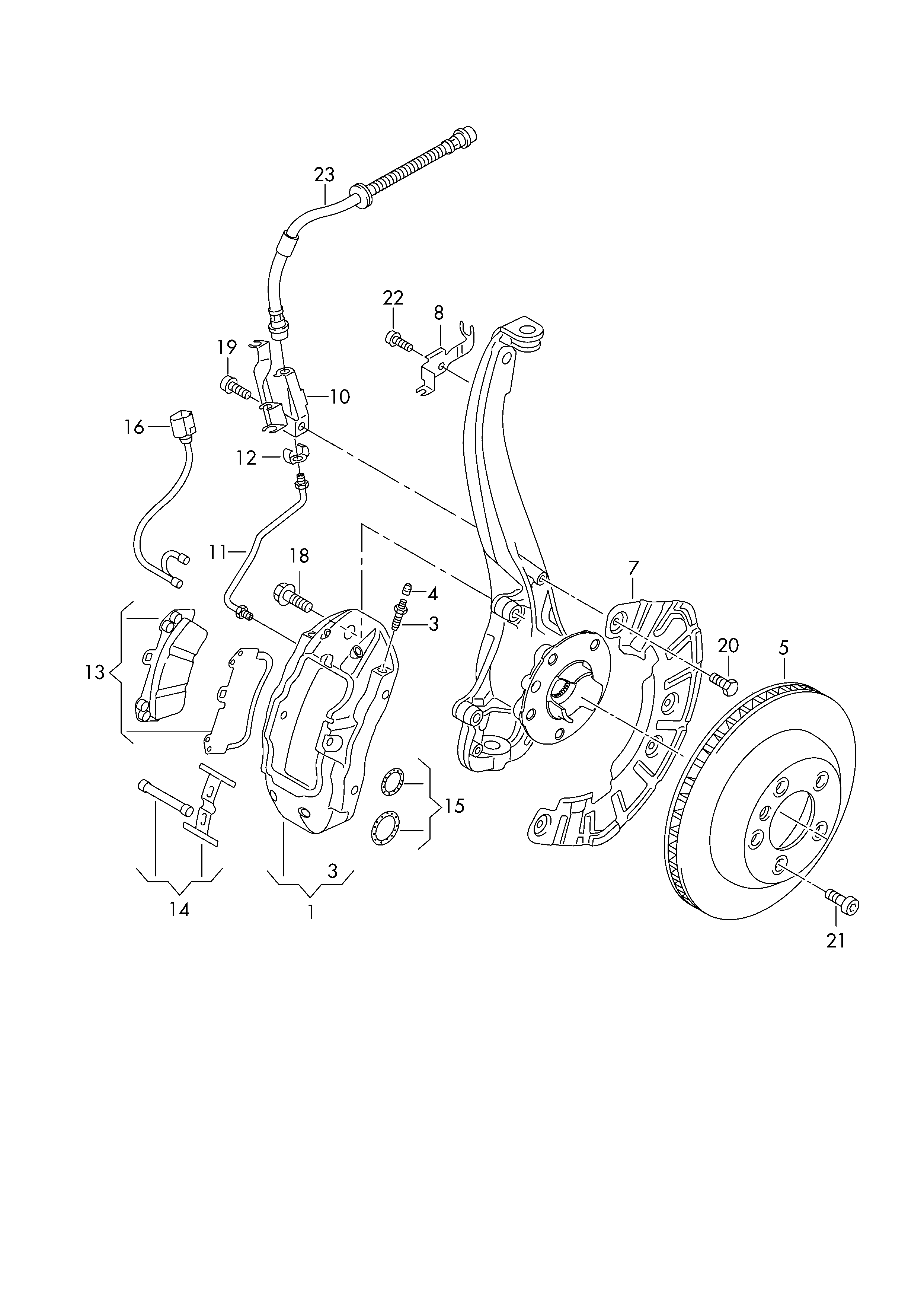 Porsche 7P0907637 - Kulumisenilmaisin, jarrupala inparts.fi