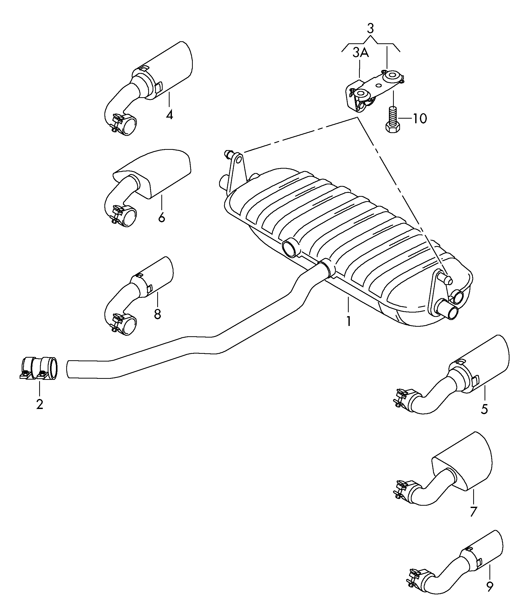 VW 1K0 253 141 AA - Putkenliitin, pakoputkisto inparts.fi