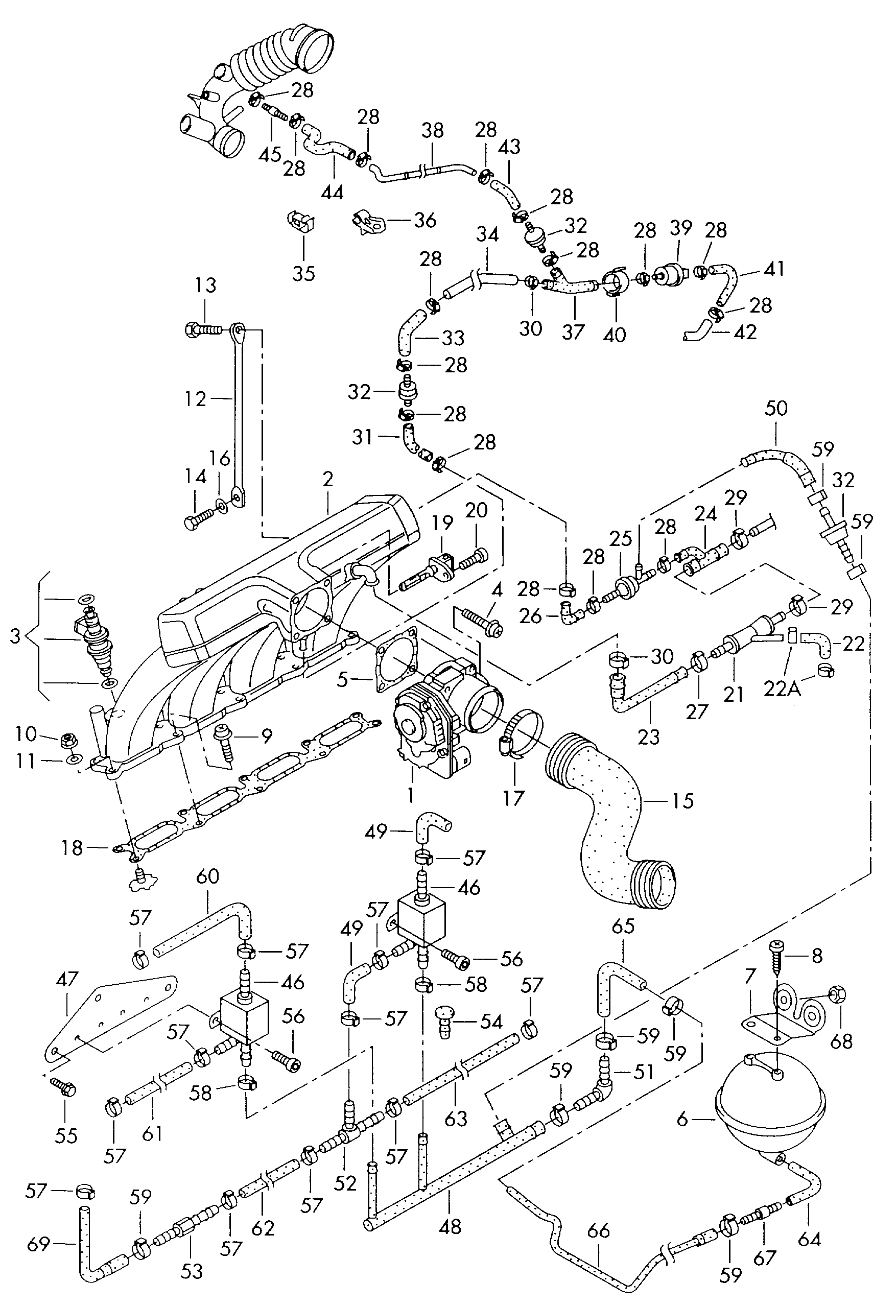 Skoda 058 129 717 D - Tiivistesarja, imusarja inparts.fi