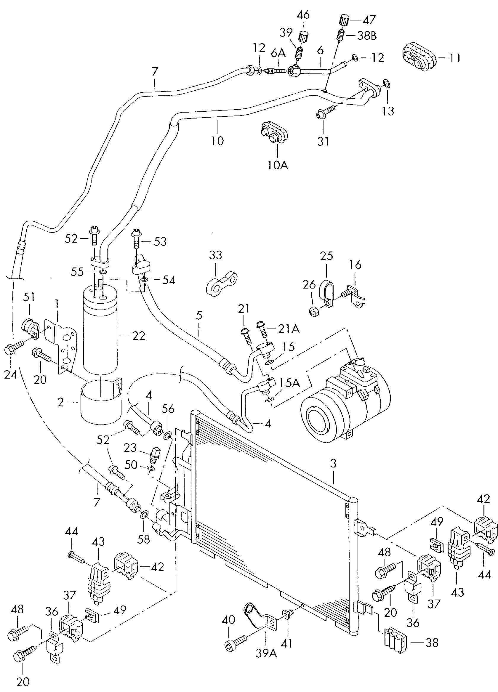 Seat 3B0 820 193 - Kuivain, ilmastointilaite inparts.fi